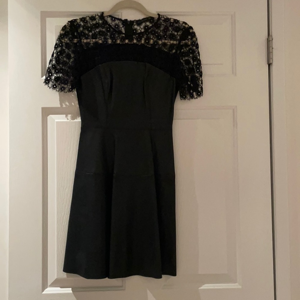 Zara black dress with top lace